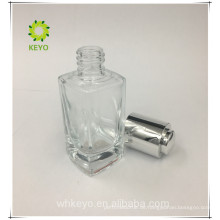 Tropfenfänger der kosmetischen e flüssigen Glasflasche zum Nagellack mit Knopfaluminiumtropfenzähler